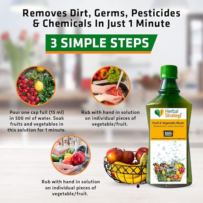 All natural Kitchen care bundle | Cleaning spray 500 ML | Fruits and Veggie wash 500 ML