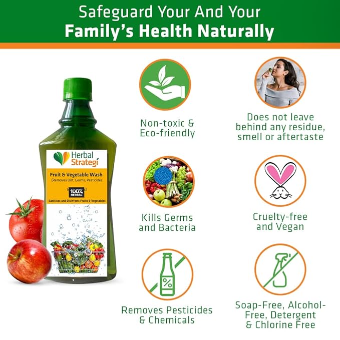 All natural Kitchen care bundle | Cleaning spray 500 ML | Fruits and Veggie wash 500 ML