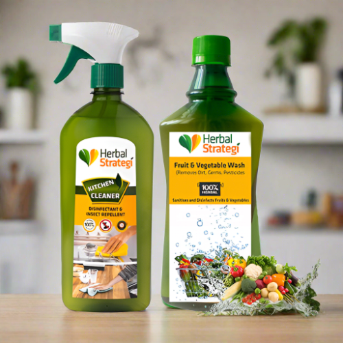 Herbal Fruits and Veggie wash, herbal kitchen cleaner
