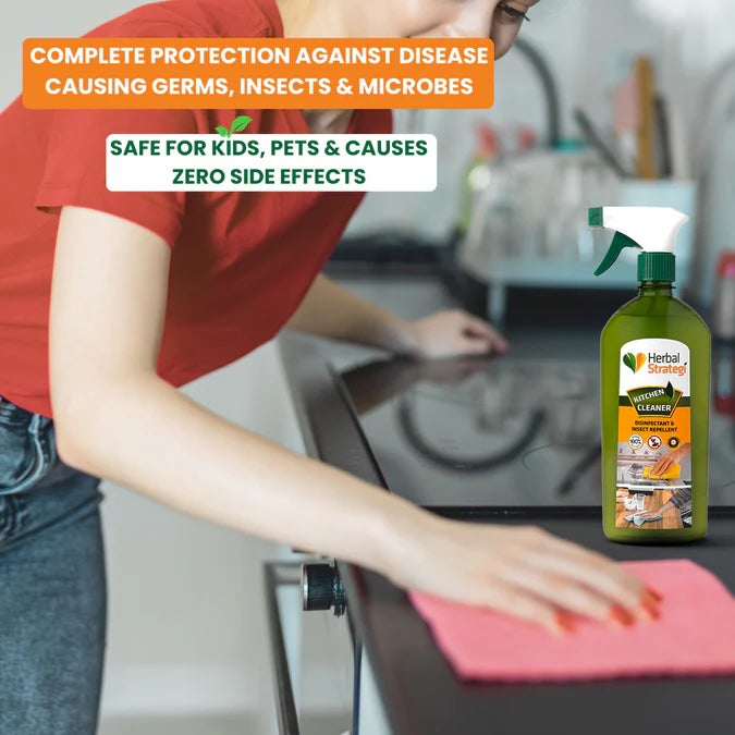 All natural Kitchen care bundle | Cleaning spray 500 ML | Fruits and Veggie wash 500 ML