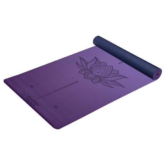 Pràna Light Natural Rubber Lightweight thin Yoga Mat | Anti-slip, incredible grip | Toxins-free, Skin-friendly, sustainable