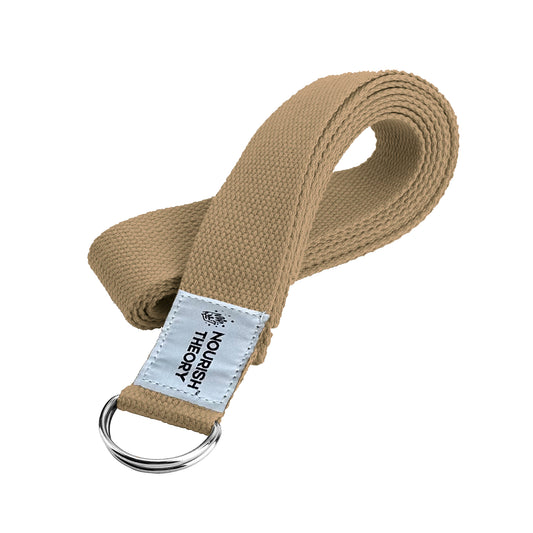 Yoga stretch exercise strap belt woven with Jute & with metal buckle