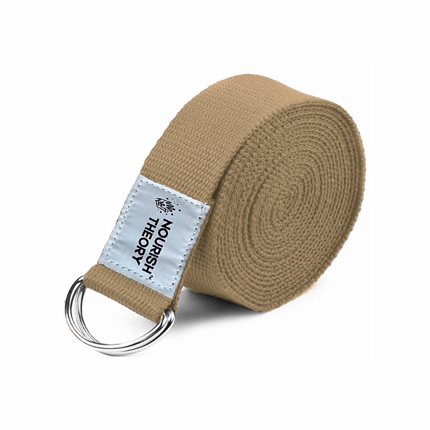 Yoga stretch exercise strap belt woven with Jute & with metal buckle