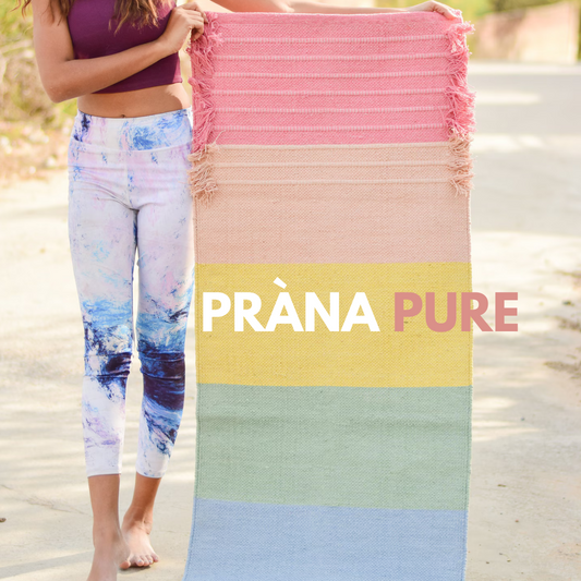 Pràna Pure Yoga Mat: Hand Woven, 100% Cotton, Herbs-infused Yoga Mat