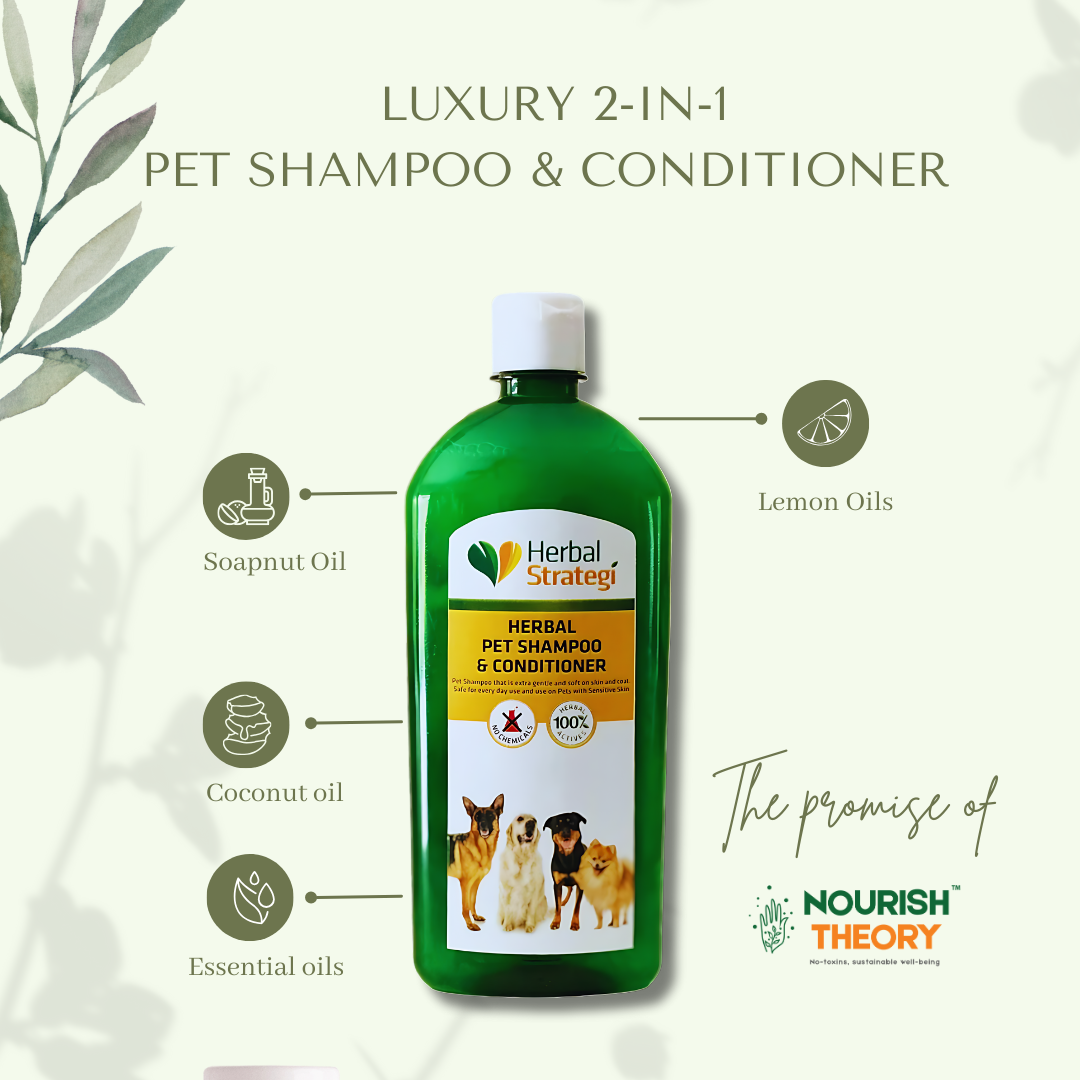 All Natural 2 in 1 Dog Shampoo and conditioner Nourish Theory