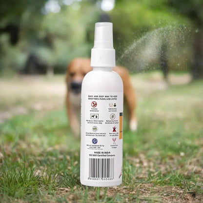 All Natural Deodorizing Spray for Dogs | Ticks, Fleas, Lice and Mites Prevention | 100 ML, 200 ML