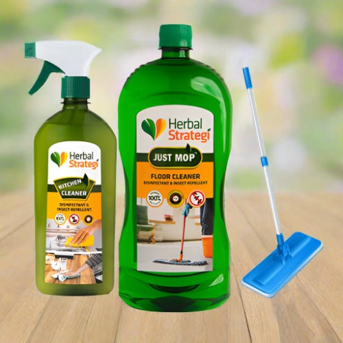 All-Natural Home Care Bundle | 1L Floor cleaner | 500 ML Kitchen Spray