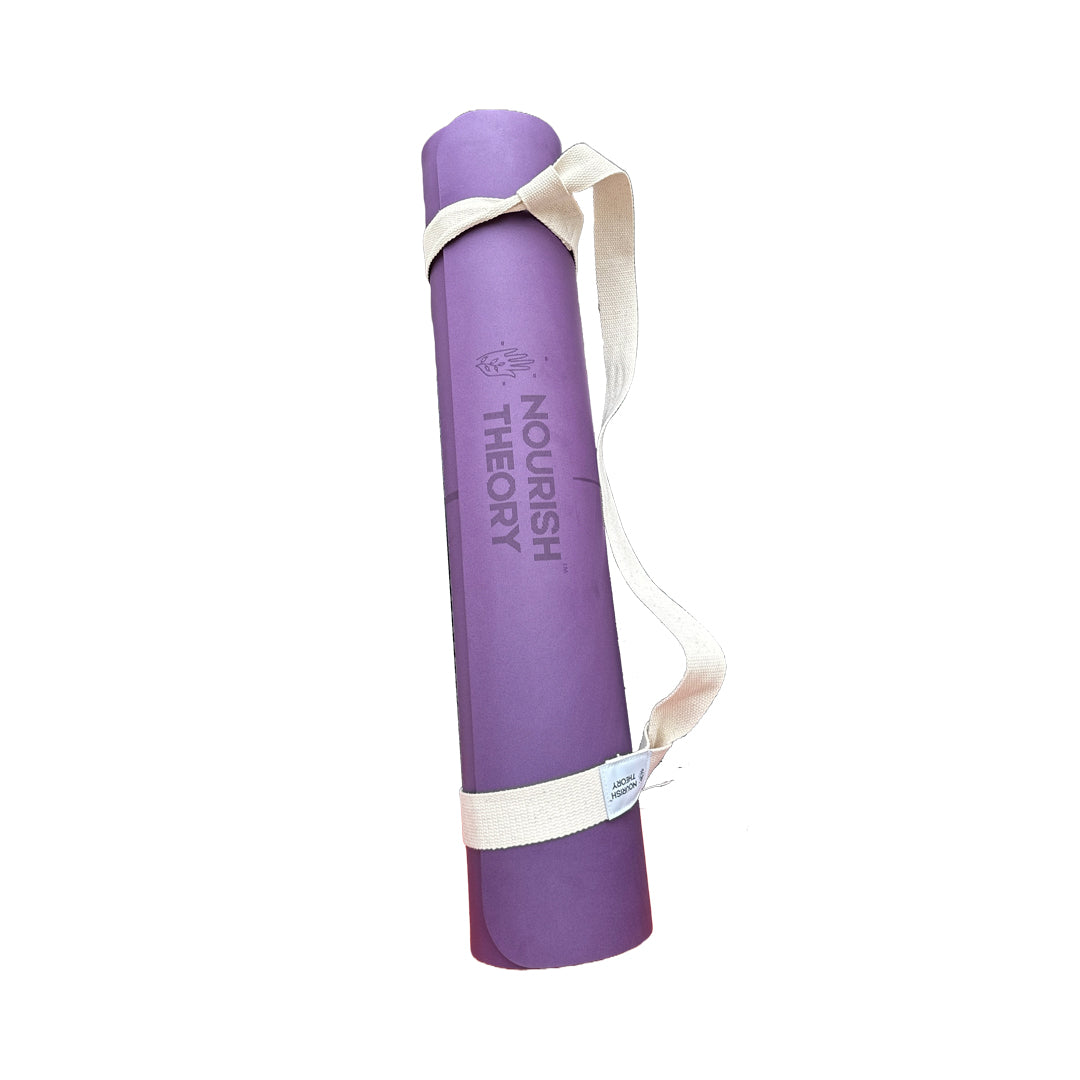 Pure Cotton Yoga Mat Carrier Strap, toxins-free, versatile, lightweight, easy to put on and off