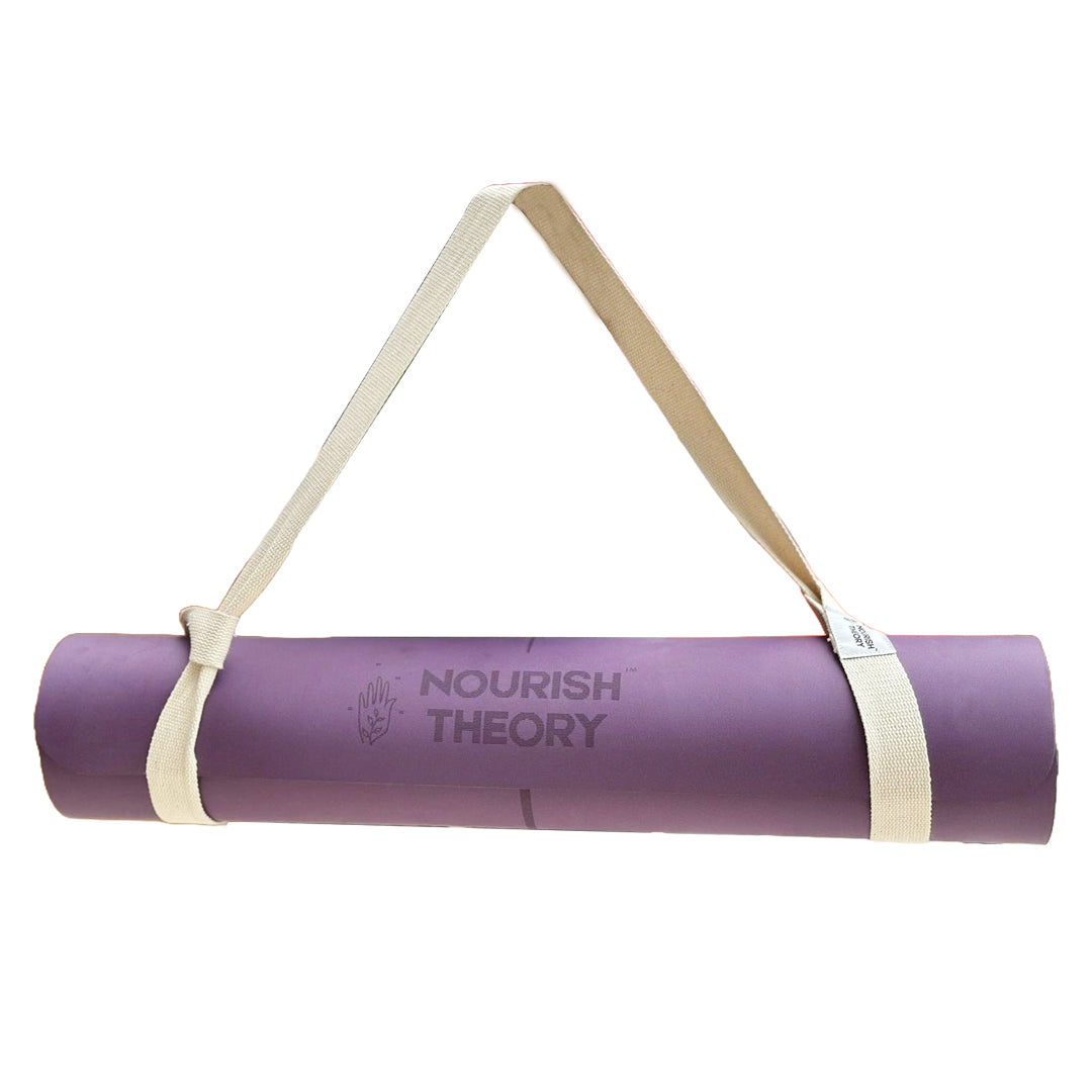 Pure Cotton Yoga Mat Carrier Strap, toxins-free, versatile, lightweight, easy to put on and off